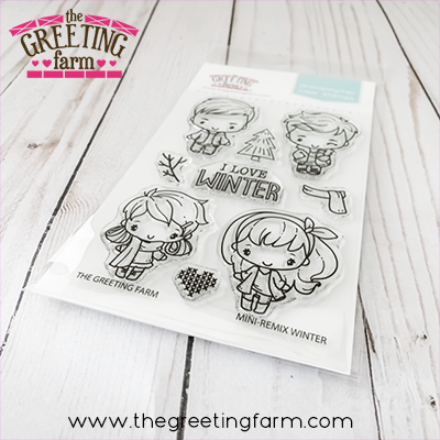 Mini-Remix Winter clear stamp set - The Greeting Farm