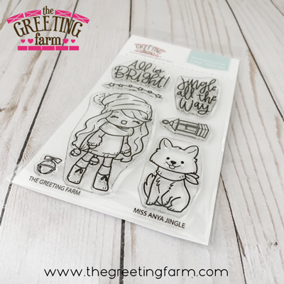 Miss Anya Jingle clear stamp set - The Greeting Farm