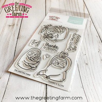 ***NEW*** Thanks a Sloth clear stamp set - The Greeting Farm