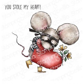 ****NEW**** Stamping Bella - MOUSE BANDIT RUBBER STAMP