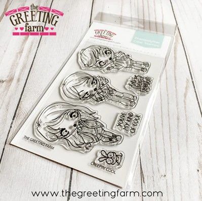 Creepin Cool clear stamp set - The Greeting Farm