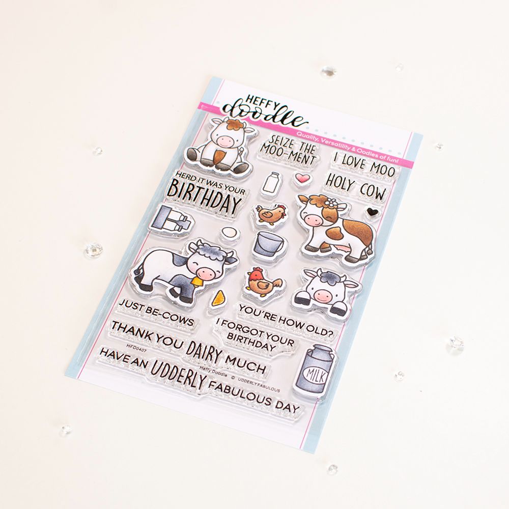 ***NEW*** Heffy Doodle - Udderly Fabulous clear stamps