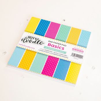 ***NEW*** Heffy Doodle - Patterned Paper Pad - 6"x6" - Summer Holiday