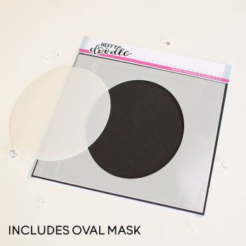 Heffy Doodle - Oval Masquerade Stencil