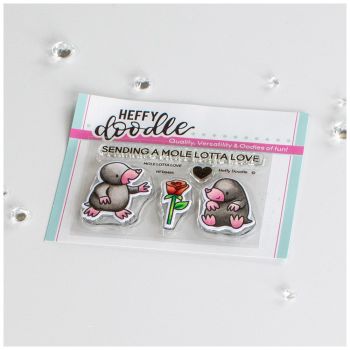 ***NEW*** Heffy Doodle - Mole Lotta Love clear stamps
