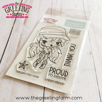 Cheeky Proud clear stamp set - The Greeting Farm