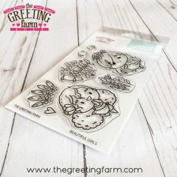 Beautiful Girls clear stamp set - The Greeting Farm