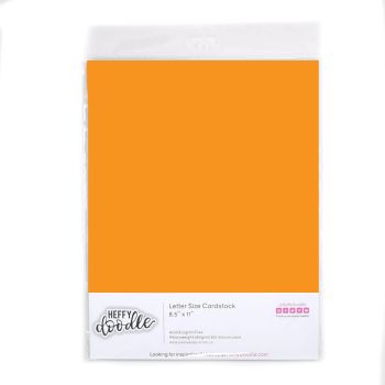 Heffy Doodle - 8.5" x 11" Coloured Cardstock -  (10 sheets) - Pumpkin Patch