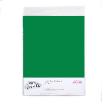 Heffy Doodle - 8.5" x 11" Coloured Cardstock -  (10 sheets) - Wintergreen