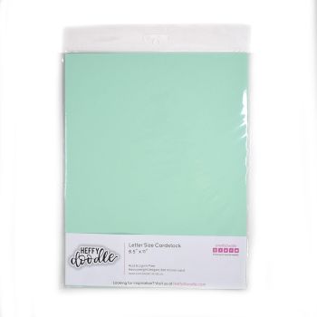 Heffy Doodle - 8.5" x 11" Coloured Cardstock -  (10 sheets) - Hint of Mint