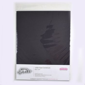 Heffy Doodle - 8.5" x 11" Coloured Cardstock -  (10 sheets) - Oreo Crunch