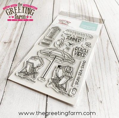 ***NEW*** Beach Vibes clear stamp set - The Greeting Farm