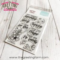 Deepest Sympathy clear stamp set - The Greeting Farm