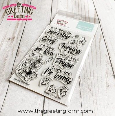 ***NEW*** Deepest Sympathy clear stamp set - The Greeting Farm