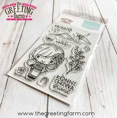 ***NEW*** Anya in Japan clear stamp set - The Greeting Farm