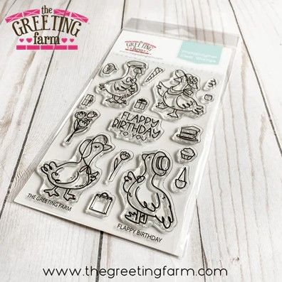 ***NEW*** Flappy Birthday clear stamp set - The Greeting Farm