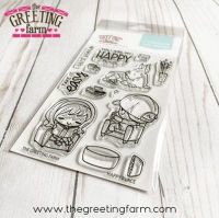 Happy Place clear stamp set - The Greeting Farm