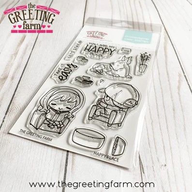 ***NEW*** Happy Place clear stamp set - The Greeting Farm