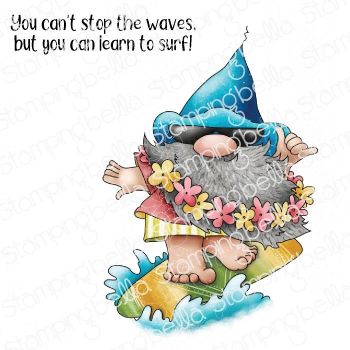 Stamping Bella - Gnomes - GNOME RIDING THE WAVES