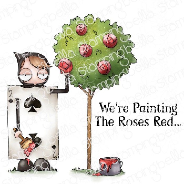 ****NEW**** Stamping Bella - ODDBALL PAINTING THE ROSES RED (ALICE IN WONDE