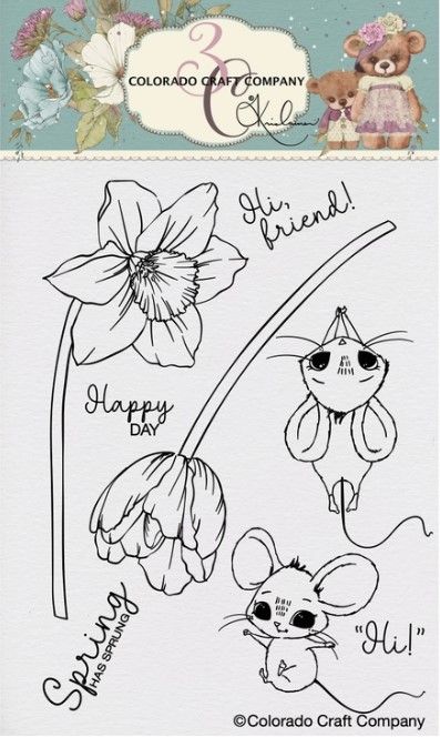 Colorado Craft Company - Kris Lauren ~ Daffodil Mice