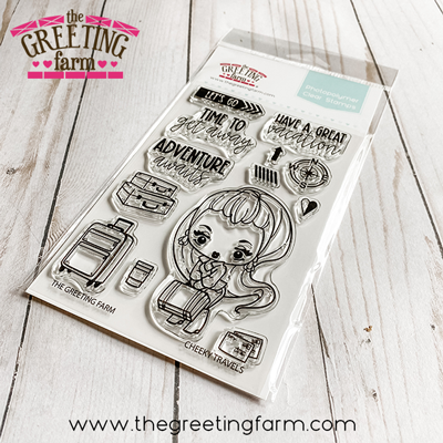 ***NEW*** Cheeky Travels clear stamp set - The Greeting Farm