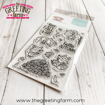 Foxy Fall clear stamp set - The Greeting Farm