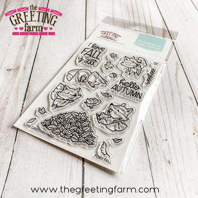 ***NEW*** Foxy Fall clear stamp set - The Greeting Farm