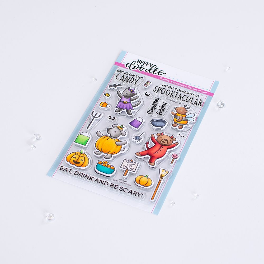 ***NEW*** Heffy Doodle -  Costume Critters clear stamps