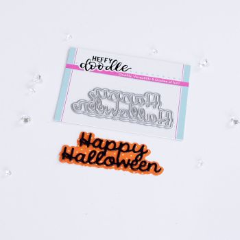 Heffy Doodle - Happy Halloween shadow word die set