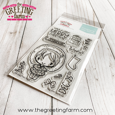 ***NEW*** Holiday Anya 10 clear stamp set - The Greeting Farm