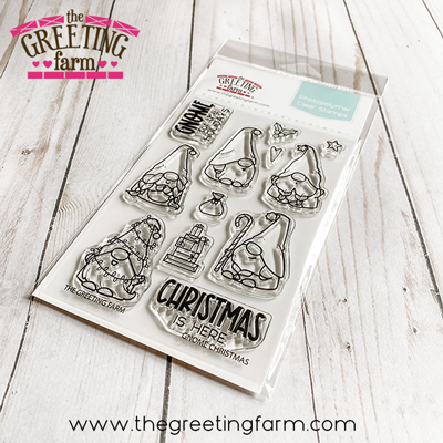 Gnome Christmas clear stamp set - The Greeting Farm