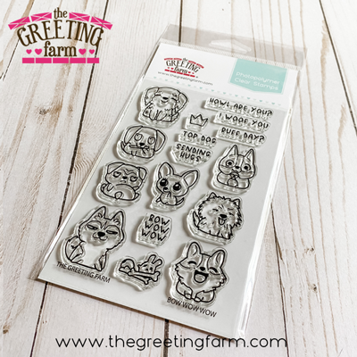***NEW*** Bow Wow Wow clear stamp set - The Greeting Farm