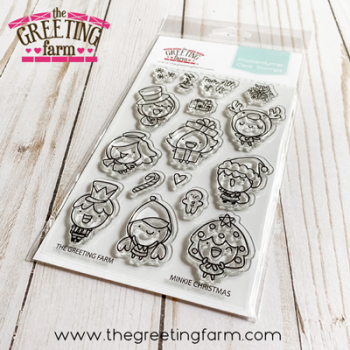 Minkie Christmas clear stamp set - The Greeting Farm