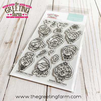 ***NEW*** Minkie Christmas clear stamp set - The Greeting Farm
