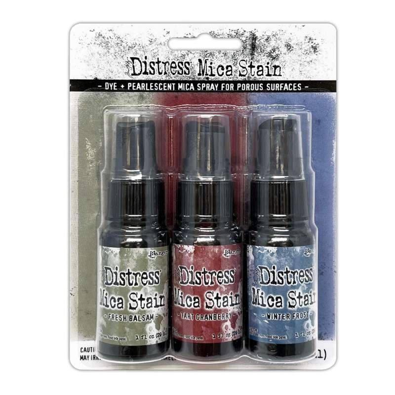***NEW*** Distress Mica Stains Holiday Set 3 (Includes Fresh Balsam Tart Cr