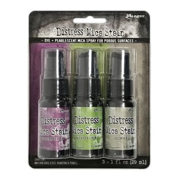 Distress Mica Stains Halloween Set 4 (Includes Fortune Teller, Wicked Elixir & Decayed)