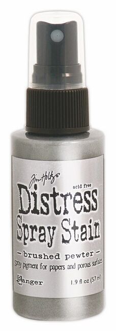 ***NEW*** Brushed Pewter - Tim Holtz Distress Spray Stain (metallic look)