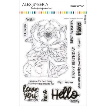 Hello Lovely Stamp Set - Alex Syberia Designs