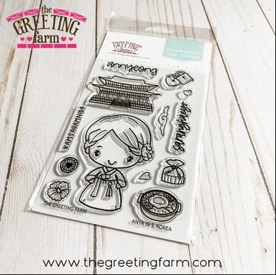 ***NEW*** Anya in S. Korea clear stamp set - The Greeting Farm