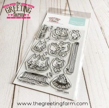 Happy Days clear stamp set - The Greeting Farm