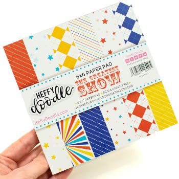 Heffy Doodle - Patterned Paper Pad - 6"x6" - The Greatest Show
