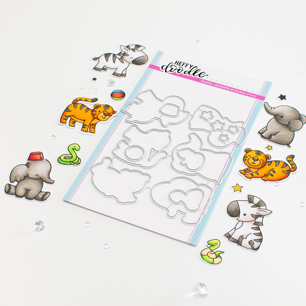 ***NEW*** Heffy Doodle - Two By Two Zoo Animals Die set