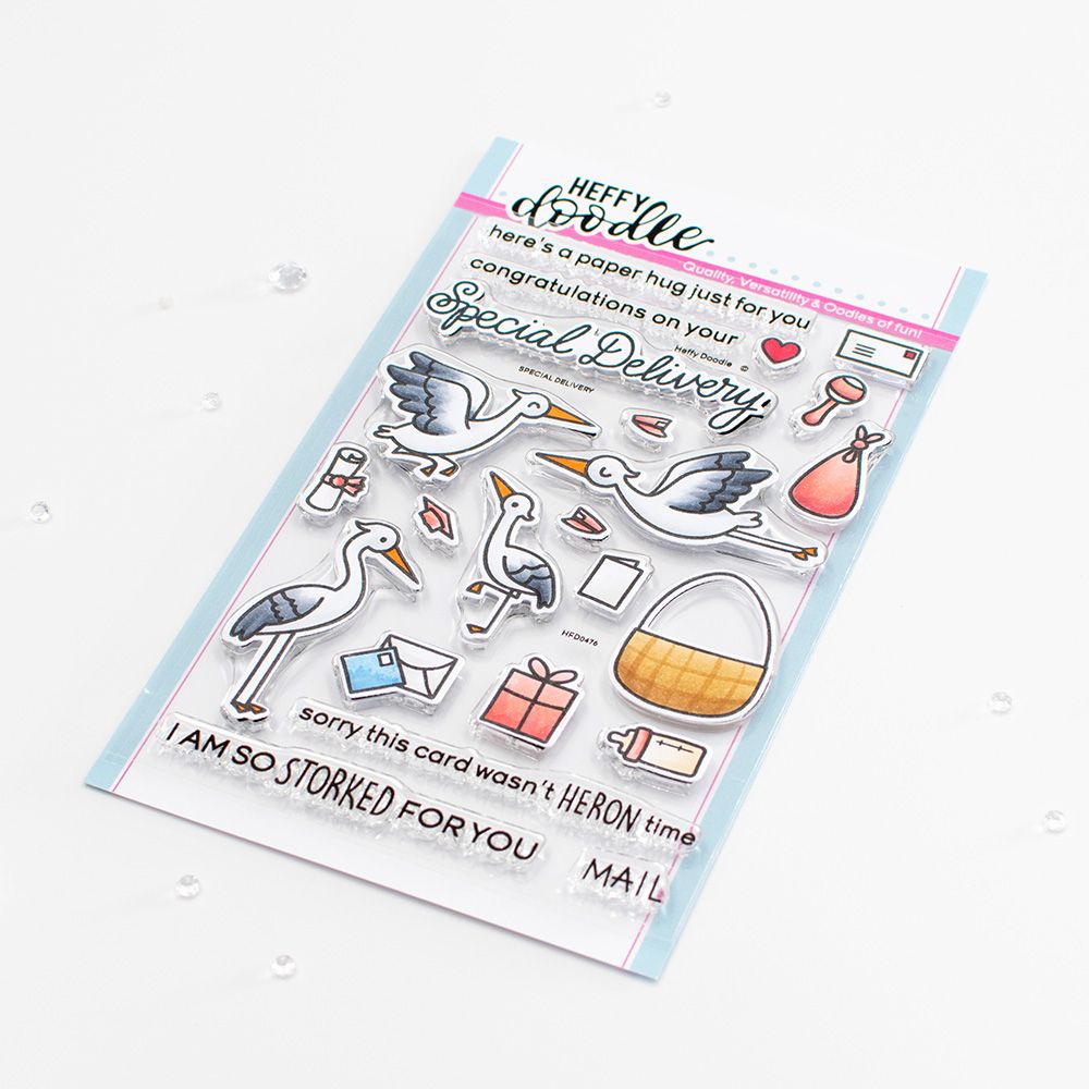 ***NEW*** Heffy Doodle -  Special Delivery clear stamps