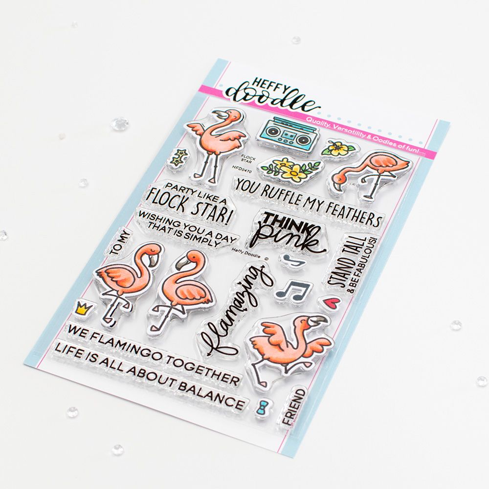 ***NEW*** Heffy Doodle - Flock Star clear stamps
