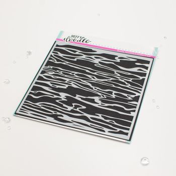Heffy Doodle - Ripple Waves stencil