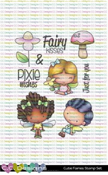 C.C. Designs - Cutie fairies clear stamp