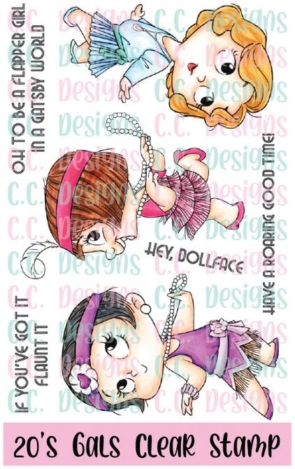 C.C. Designs - 20's Gals Clear Stamps
