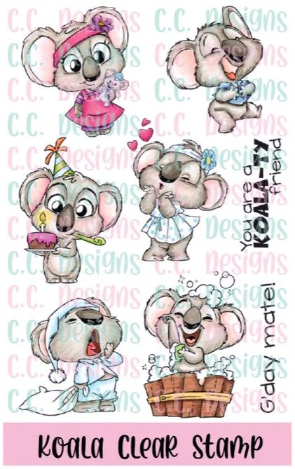 C.C. Designs - Koala Clear Stamps