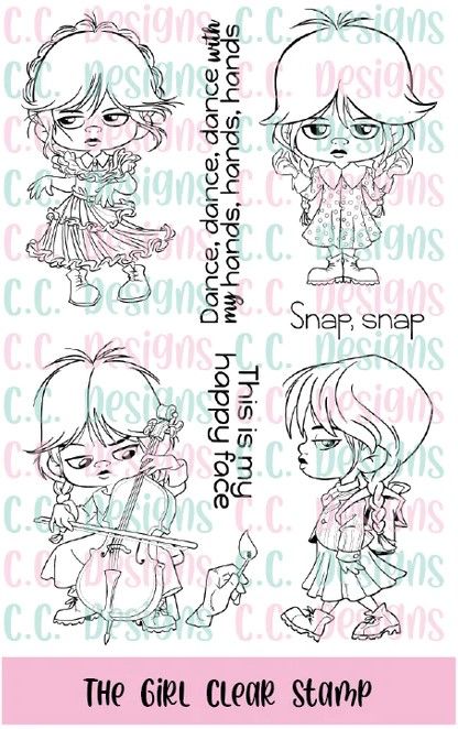 ***NEW*** C.C. Designs - The Girl Clear Stamps